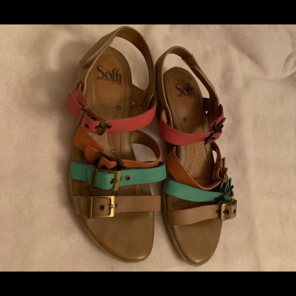 Sofft Sandals Multicolored Straps size 6 - Picture 2 of 6